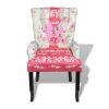 French Chair with Patchwork Design Fabric