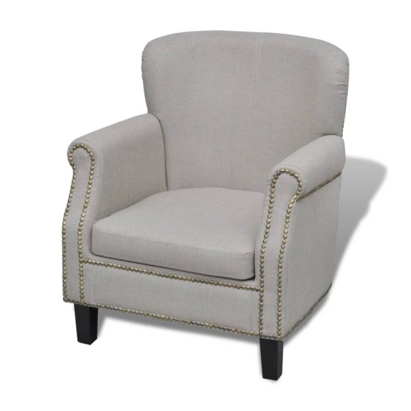 Armchair Grey Fabric