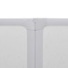 Shower Bath Screen Wall 140 x 168 cm 7 Panels Foldable with Towel Rack