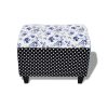 Patchwork Foot Stool Ottoman Country Living Style Flower Spot