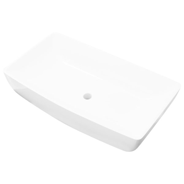 Luxury Ceramic Basin Rectangular Sink 71 x 39 cm – White