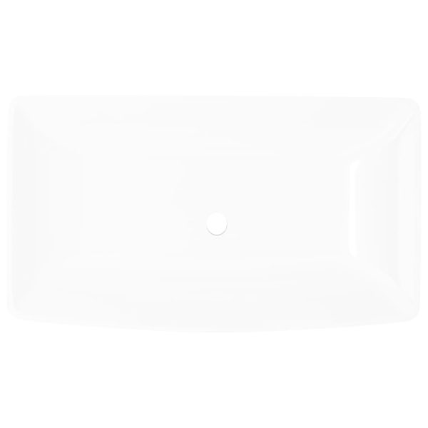 Luxury Ceramic Basin Rectangular Sink 71 x 39 cm – White