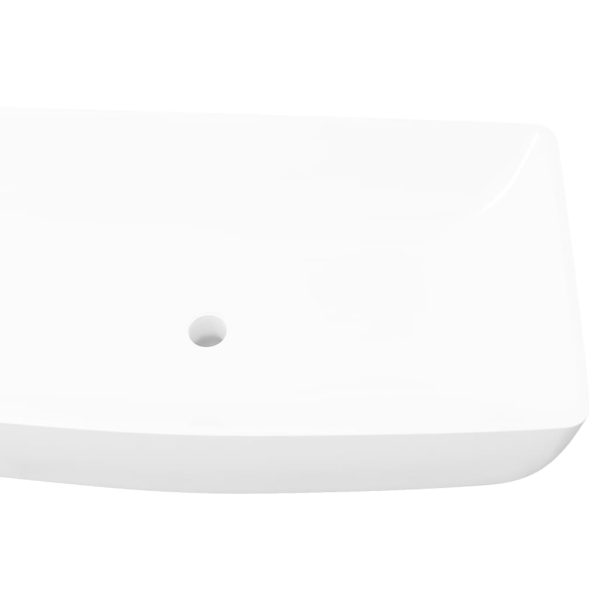 Luxury Ceramic Basin Rectangular Sink 71 x 39 cm – White