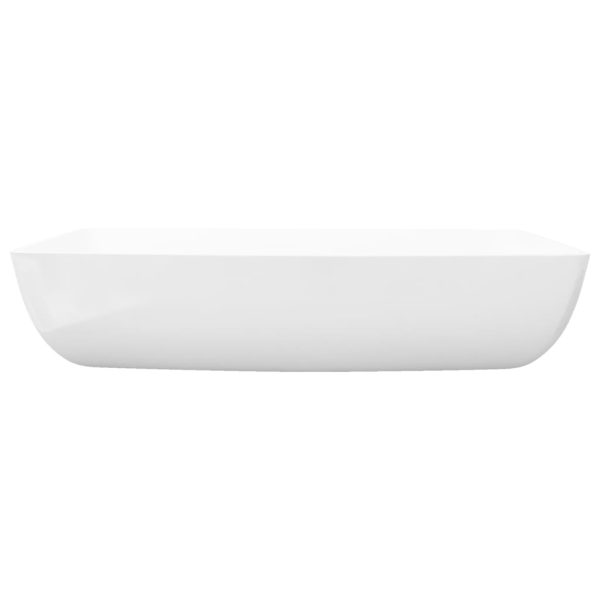 Luxury Ceramic Basin Rectangular Sink 71 x 39 cm – White