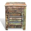 Bickley End Table with 1 Drawer 1 Door Reclaimed Wood