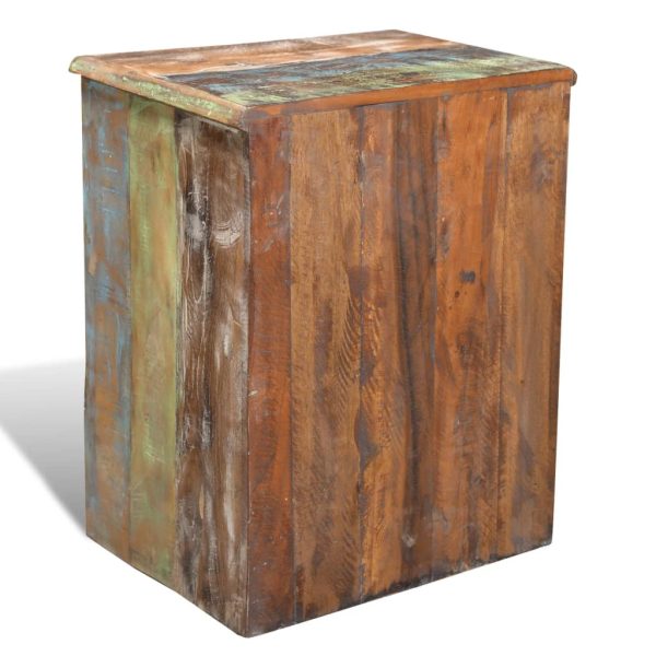 Bickley End Table with 1 Drawer 1 Door Reclaimed Wood