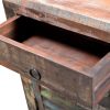 Bickley End Table with 1 Drawer 1 Door Reclaimed Wood