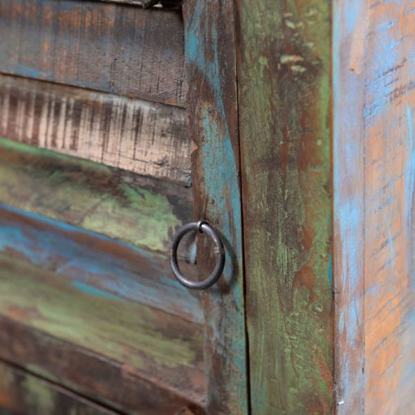 Bickley End Table with 1 Drawer 1 Door Reclaimed Wood