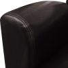 Sofa Chair Dark Brown Faux Leather