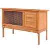 Outdoor Rabbit Hutch 1 Layer Wood – Brass