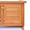 Outdoor Rabbit Hutch 1 Layer Wood – Brass