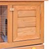 Outdoor Rabbit Hutch Small Animal House Pet Cage 1 Door Wood – Brass