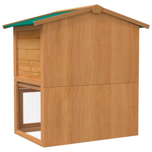 Outdoor Rabbit Hutch Small Animal House Pet Cage 3 Doors Wood – Brass