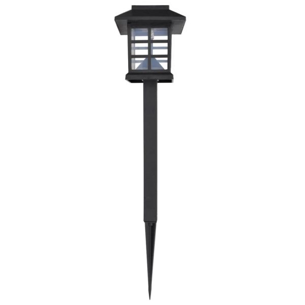 Outdoor Solar Lamp LED Light Set 12 pcs with Spike 8.6 x 8.6 x 38 cm