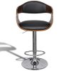 Bar Stool Bent Wood and Faux Leather – 1