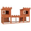 Outdoor Large Rabbit Hutch House Pet Cage Double House