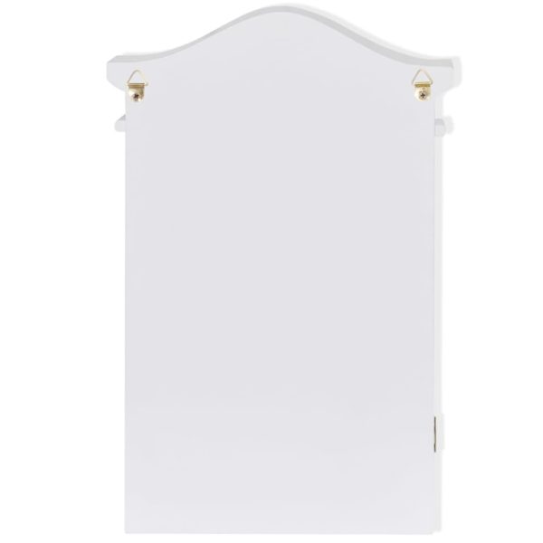 Key Cabinet with Photo Frame White