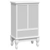 Cabinet with 5 Drawers 2 Shelves White