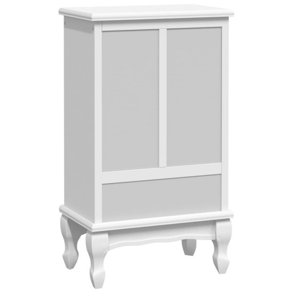 Cabinet with 5 Drawers 2 Shelves White