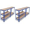 Storage Shelf Blue 2 pcs