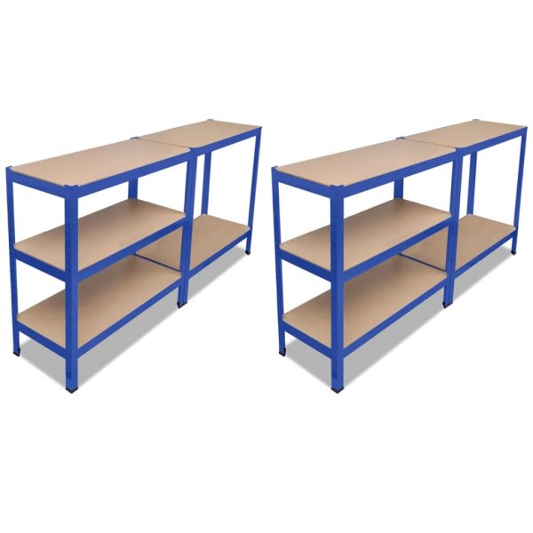 Storage Shelf Blue 2 pcs