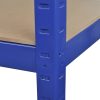 Storage Shelf Blue 2 pcs