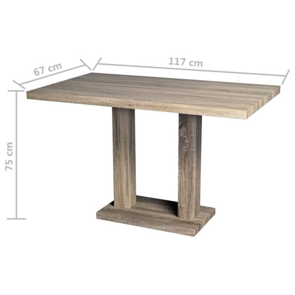 Dining Table MDF Oak-look