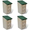 Butterfly House 14x15x22 cm Set of 4