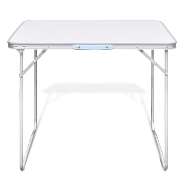 Foldable Camping Table with Metal Frame 80 x 60 cm