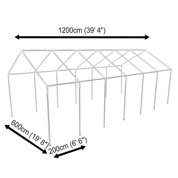 Steel Frame for 12 x 6 m Party Tent