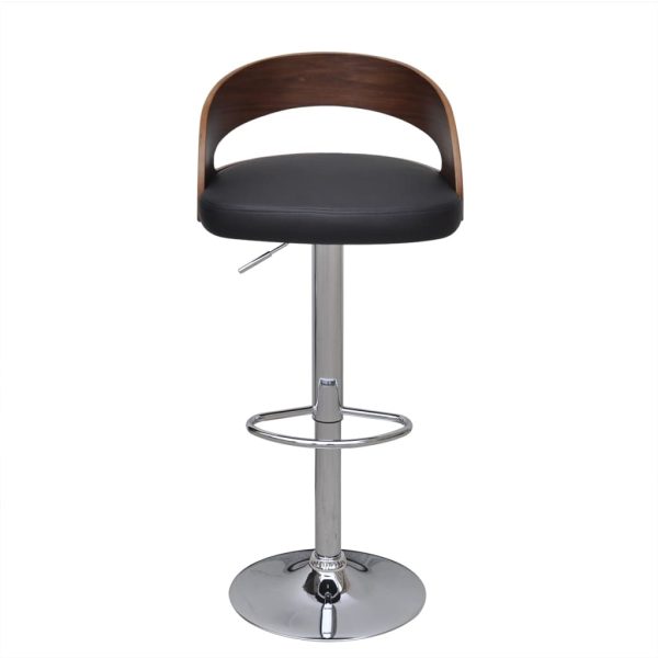 Bar Stools 2 pcs Bent Wood – Black and Dark Brown