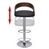 Bar Stools 2 pcs Bent Wood – Black and Dark Brown