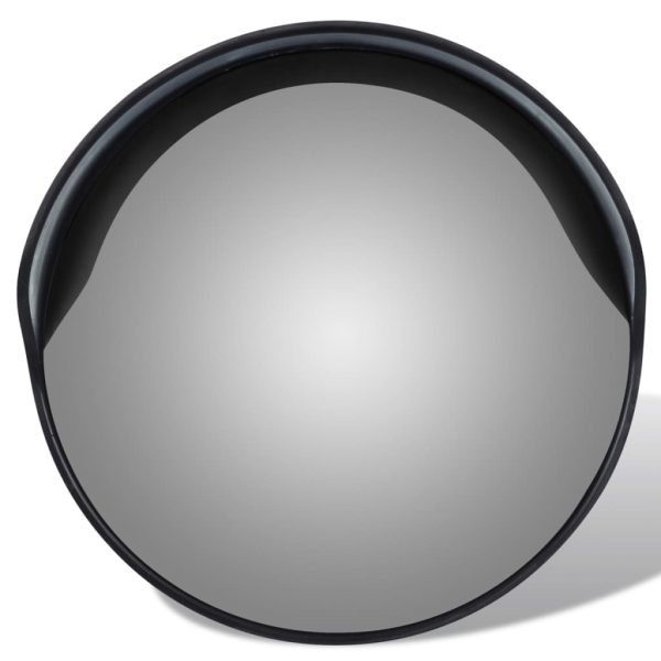 Convex Traffic Mirror PC Plastic Black 30 cm Outdoor