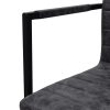 Cantilever Dining Chairs 2 pcs Black Faux Leather