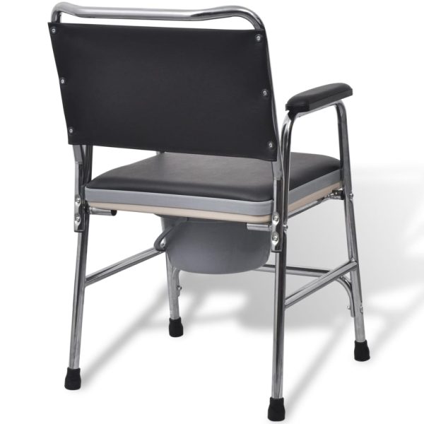 Commode Chair Steel Black