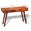 Console Table with 3 Drawers 76 cm Solid Sheesham Wood