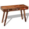 Console Table with 3 Drawers 76 cm Solid Sheesham Wood