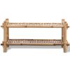 2-Tier Bamboo Shoe Rack