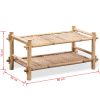 2-Tier Bamboo Shoe Rack