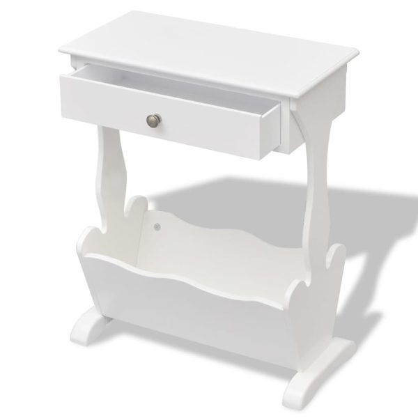 Magazine Rack “Melrose” White