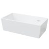 Wash Basin White 48x25x15 cm Ceramic