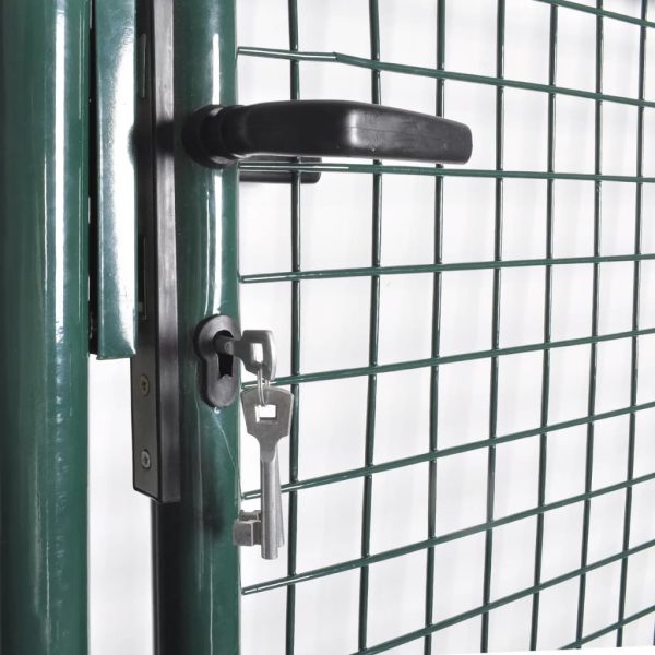 Single Door Fence Gate Powder-Coated Steel