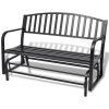 Swing Bench Black Steel