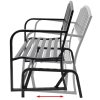 Swing Bench Black Steel