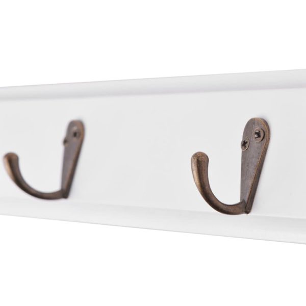 Coat Rack MDF White Baroque Style