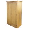 Wardrobe with 1 Drawer 90x52x183 cm Solid Oak Wood