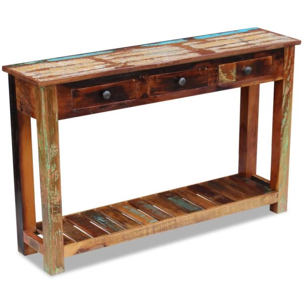 Console Table Solid Reclaimed Wood 120x30x76 cm