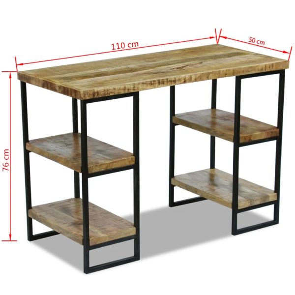 Office Desk Mango Wood 110x50x76 cm