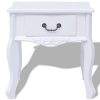 Brambleton Bedside Cabinet MDF White – 1