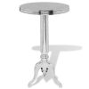 Birmingham Side Table Round Aluminium Silver